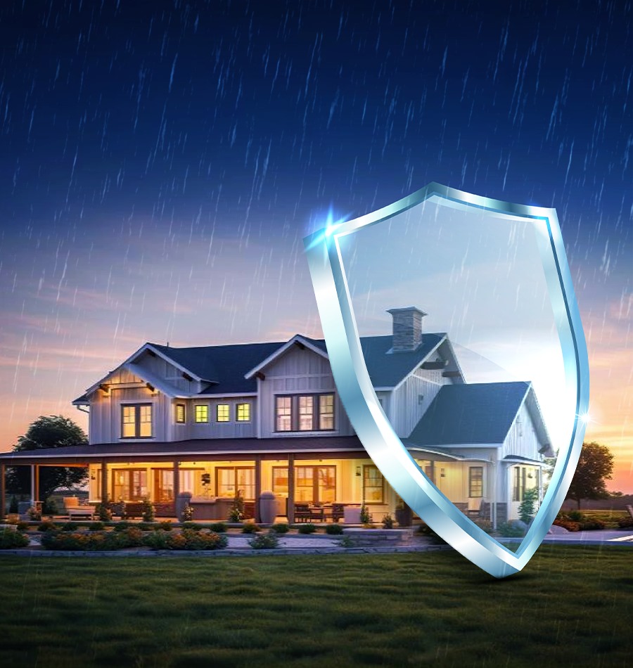 Safety equipment and professional waterproofing team at work