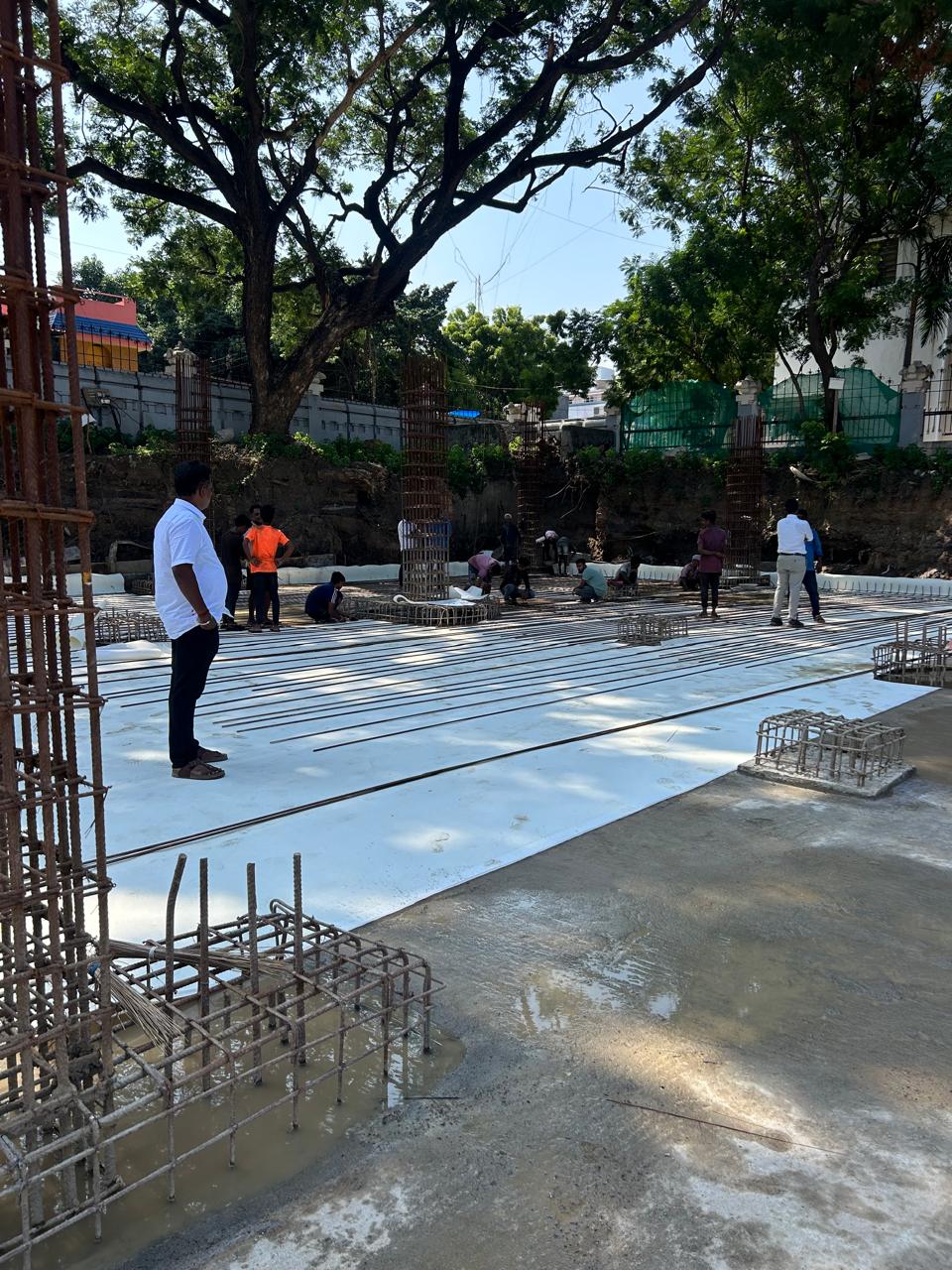 HDPE Membrane waterproofing installation in Chennai